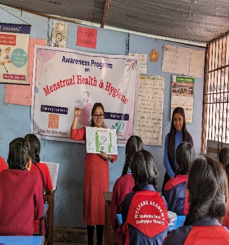 Menstrual Hygiene Awareness Program at Welfare Academy, in collaboration with Days For Girls Nepal (6)